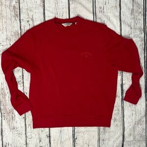 Callaway Stretch Red Golf Sports Tennis Country Club Mens Sweater